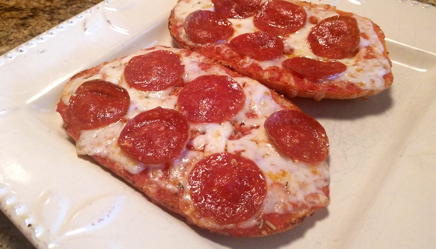 CIABATTA BREAD PIZZA APPETIZER image
